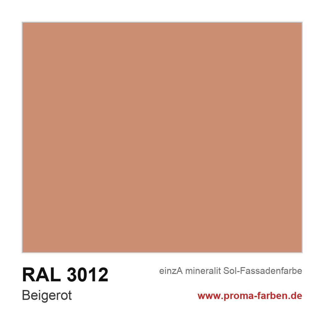 RAL 3012 Beigerot Farbton