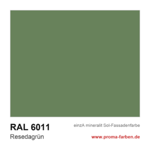 einzA mineralit Sol Fassadenfarbe RAL 6011 Resedagrün