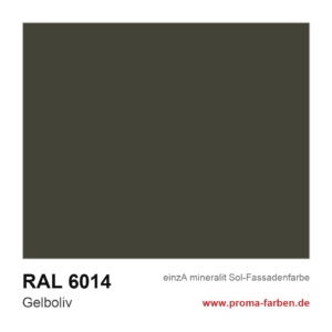 einzA mineralit Sol Fassadenfarbe RAL 6014 Gelboliv