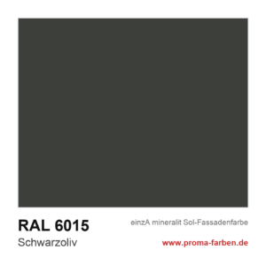 einzA mineralit Sol Fassadenfarbe RAL 6015 Schwarzoliv