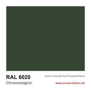 einzA mineralit Sol Fassadenfarbe RAL 6020 Chromoxidgrün