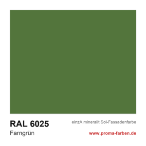 einzA mineralit Sol Fassadenfarbe RAL 6025 Farngrün