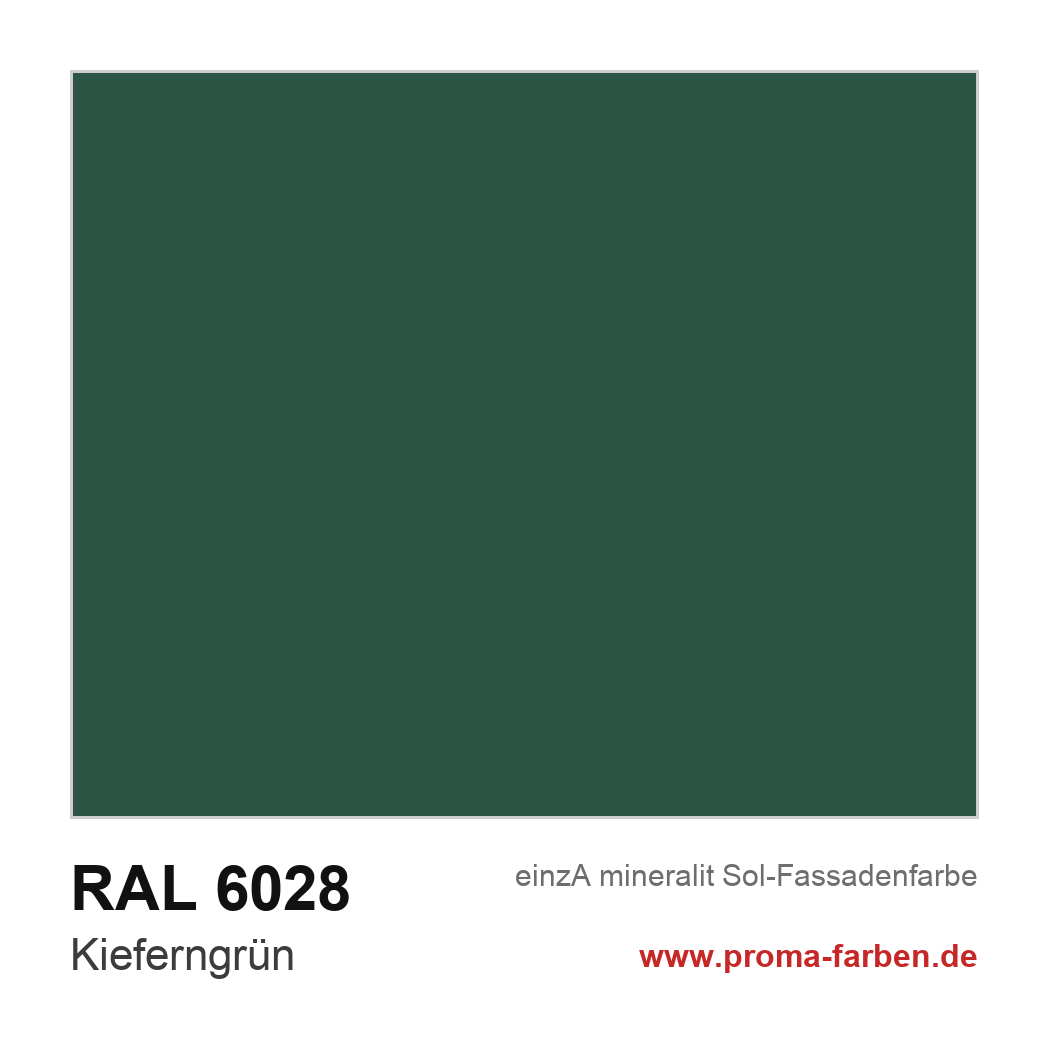 RAL 6028 Kieferngrün Farbton