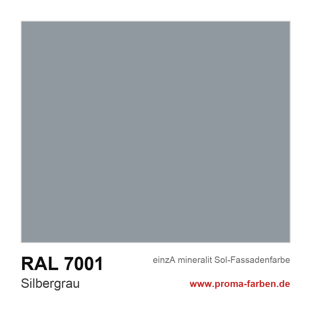 RAL 7001 Silbergrau Farbton