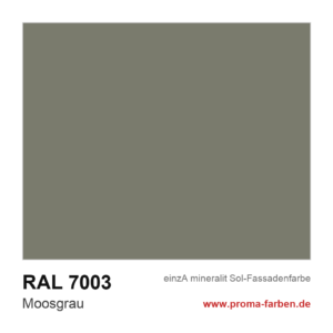 einzA mineralit Sol Fassadenfarbe RAL 7003 Moosgrau