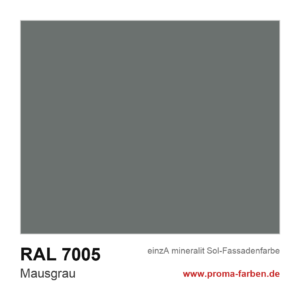 einzA mineralit Sol Fassadenfarbe RAL 7005 Mausgrau