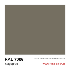 einzA mineralit Sol Fassadenfarbe RAL 7006 Beigegrau