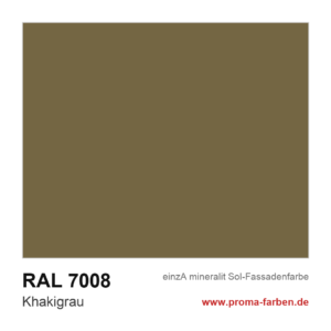 einzA mineralit Sol Fassadenfarbe RAL 7008 Khakigrau