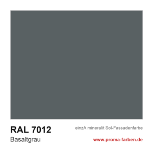 einzA mineralit Sol Fassadenfarbe RAL 7012 Basaltgrau
