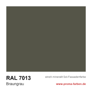 einzA mineralit Sol Fassadenfarbe RAL 7013 Braungrau