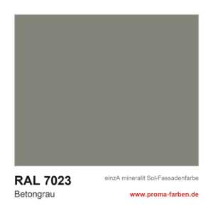 einzA mineralit Sol Fassadenfarbe RAL 7023 Betongrau