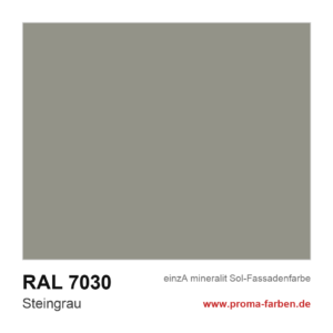 einzA mineralit Sol Fassadenfarbe RAL 7030 Steingrau