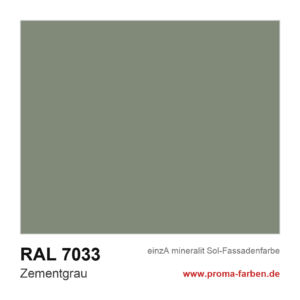 einzA mineralit Sol Fassadenfarbe RAL 7033 Zementgrau