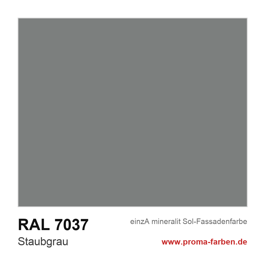 RAL 7037 Staubgrau Farbton