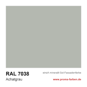 einzA mineralit Sol Fassadenfarbe RAL 7038 Achatgrau