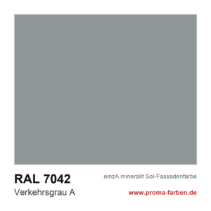 einzA mineralit Sol Fassadenfarbe RAL 7042 Verkehrsgrau A