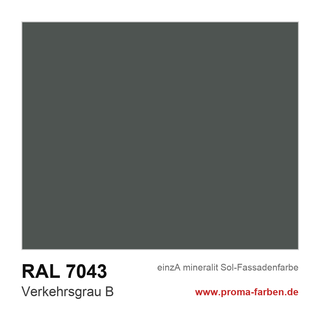 RAL 7043 Verkehrsgrau B Farbton