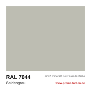 einzA mineralit Sol Fassadenfarbe RAL 7044 Seidengrau