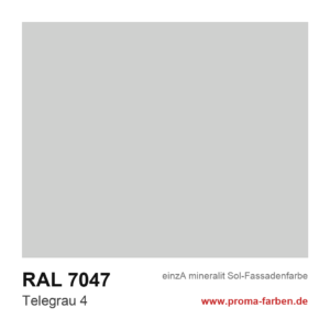 einzA mineralit Sol Fassadenfarbe RAL 7047 Telegrau 4