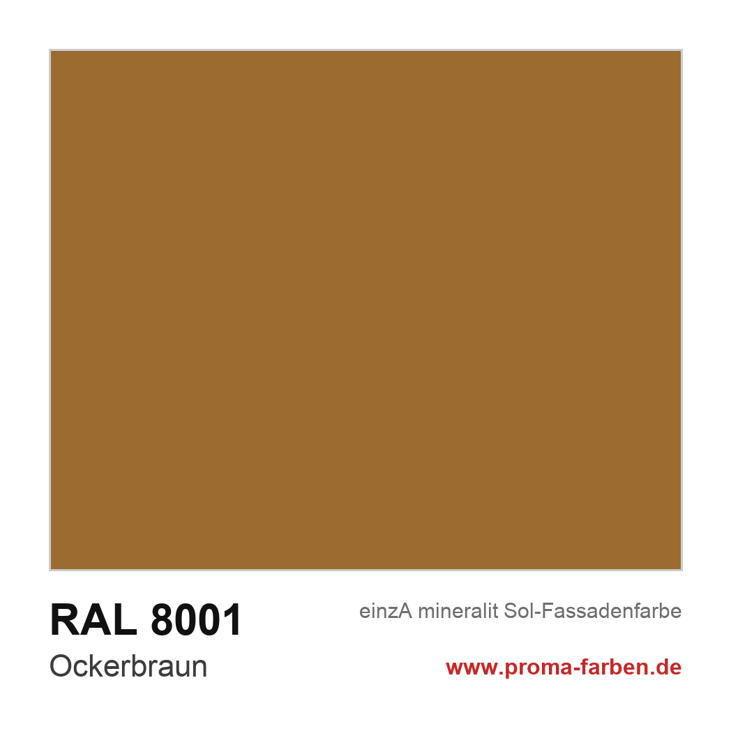 RAL 8001 Ockerbraun Farbton
