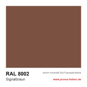 einzA mineralit Sol Fassadenfarbe RAL 8002 Signalbraun