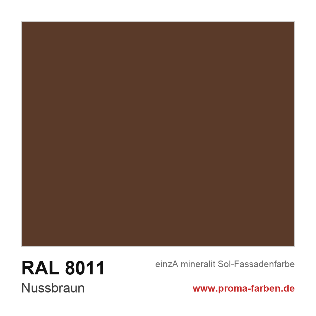 RAL 8011 Nussbraun Farbton