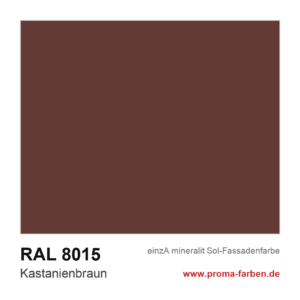 einzA mineralit Sol Fassadenfarbe RAL 8015 Kastanienbraun