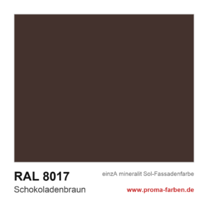 einzA mineralit Sol Fassadenfarbe RAL 8017 Schokoladenbraun