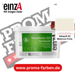 einzA Wandfarbe 333 tuchmatt Malermix Forte Altweiß 02