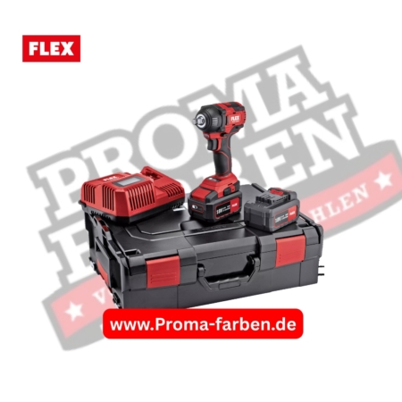 Flex Akku Schlagschrauber IW 1/2" 18.0-EC/5.0 Set, 2x 5,0 Ah und Lader in L-BOXX 136 kaufen bei ProMa Farben