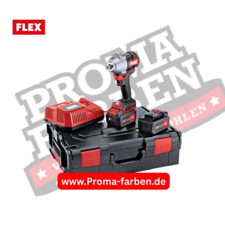 Flex Akku Schlagschrauber IW 1/2" 750 18.0-EC 5.0/Set, 2x 5,0 Ah und Lader in L-BOXX 136 kaufen bei ProMa Farben
