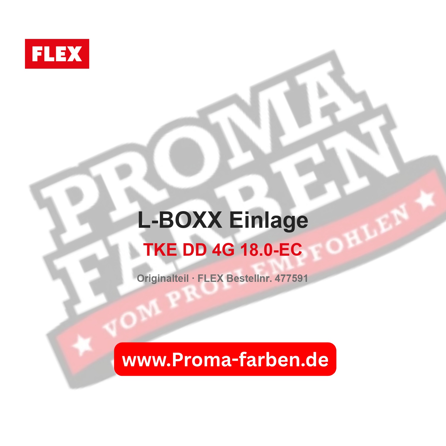 Flex Transportkoffer Einlage L-Boxx TKE DD 4G 18.0-EC kaufen bei ProMa Farben