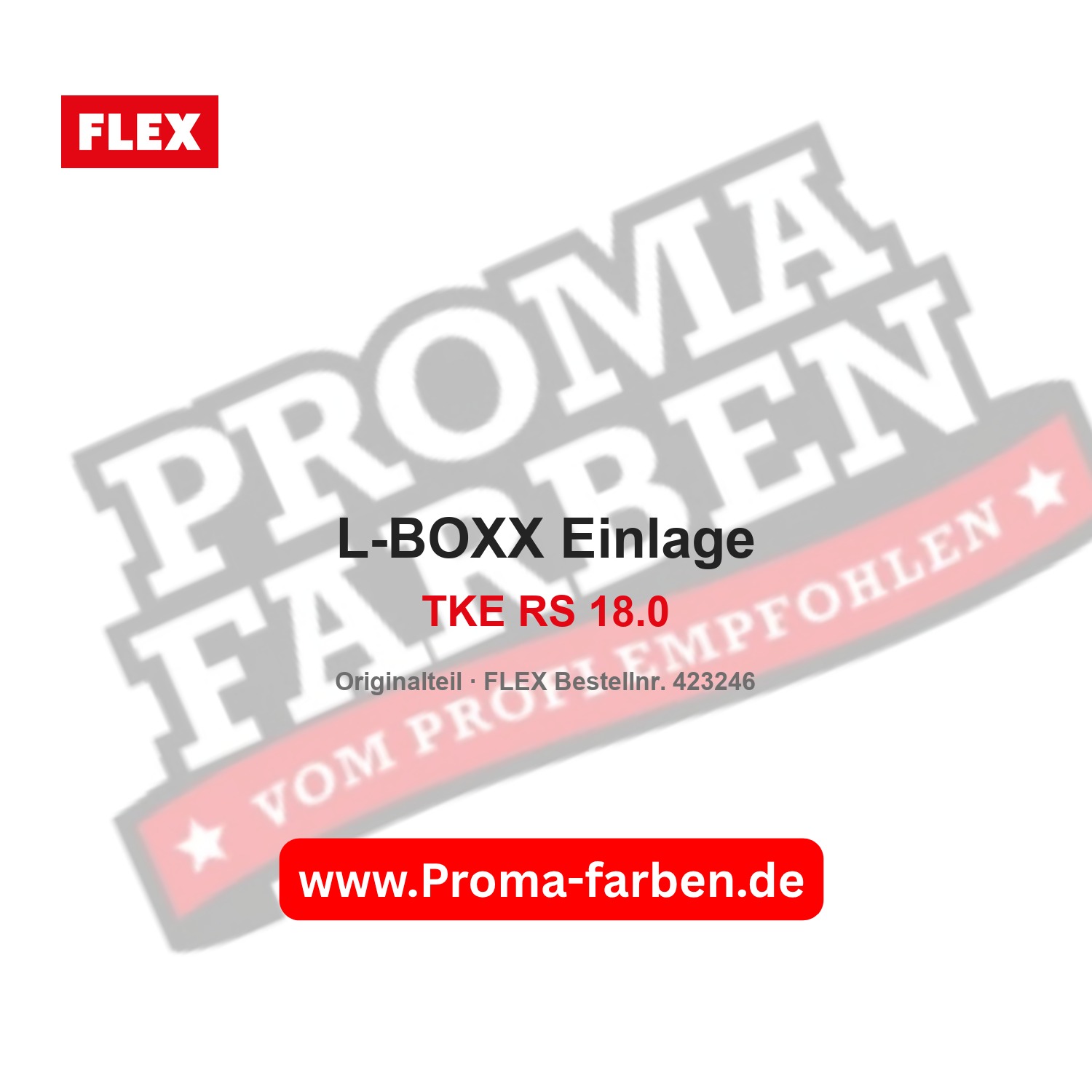 Flex Transportkoffer Einlage L-Boxx TKE RS 18.0 kaufen bei ProMa Farben