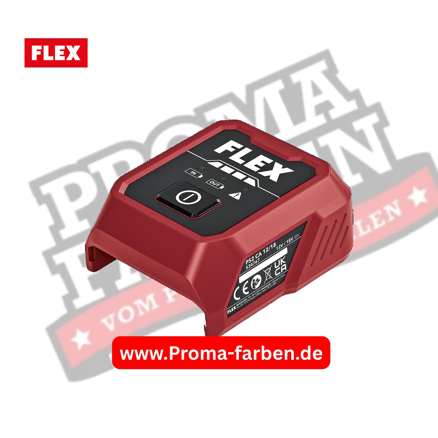 Flex USB Akkuadapter und Ladegerät - PS2 CA 12/18 Flex USB Akkuadapter und Ladegerät - PS2 CA 12/18 kaufen bei ProMa Farben