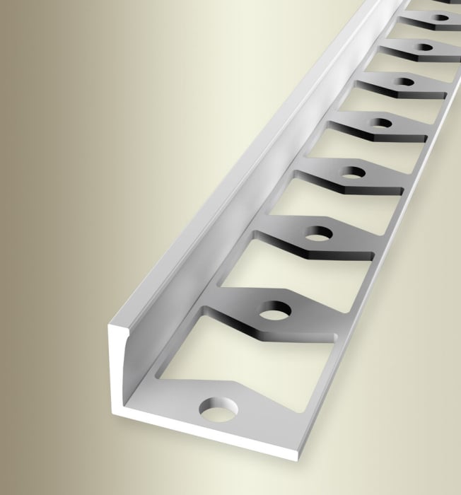 Küberit Fliesenabschlussprofil Typ 309 G, Aluminium natur, 250 cm (h=22mm/23,5mm) kaufen bei ProMa Farben