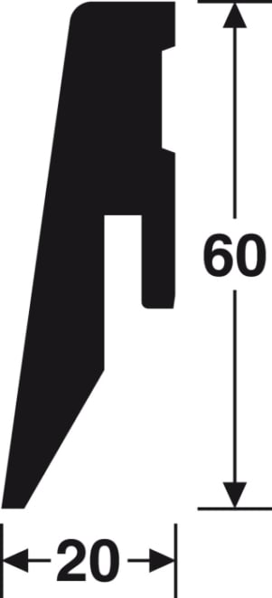 Laminatleiste Meister Profil PK3 foliert kaufen bei ProMa Farben