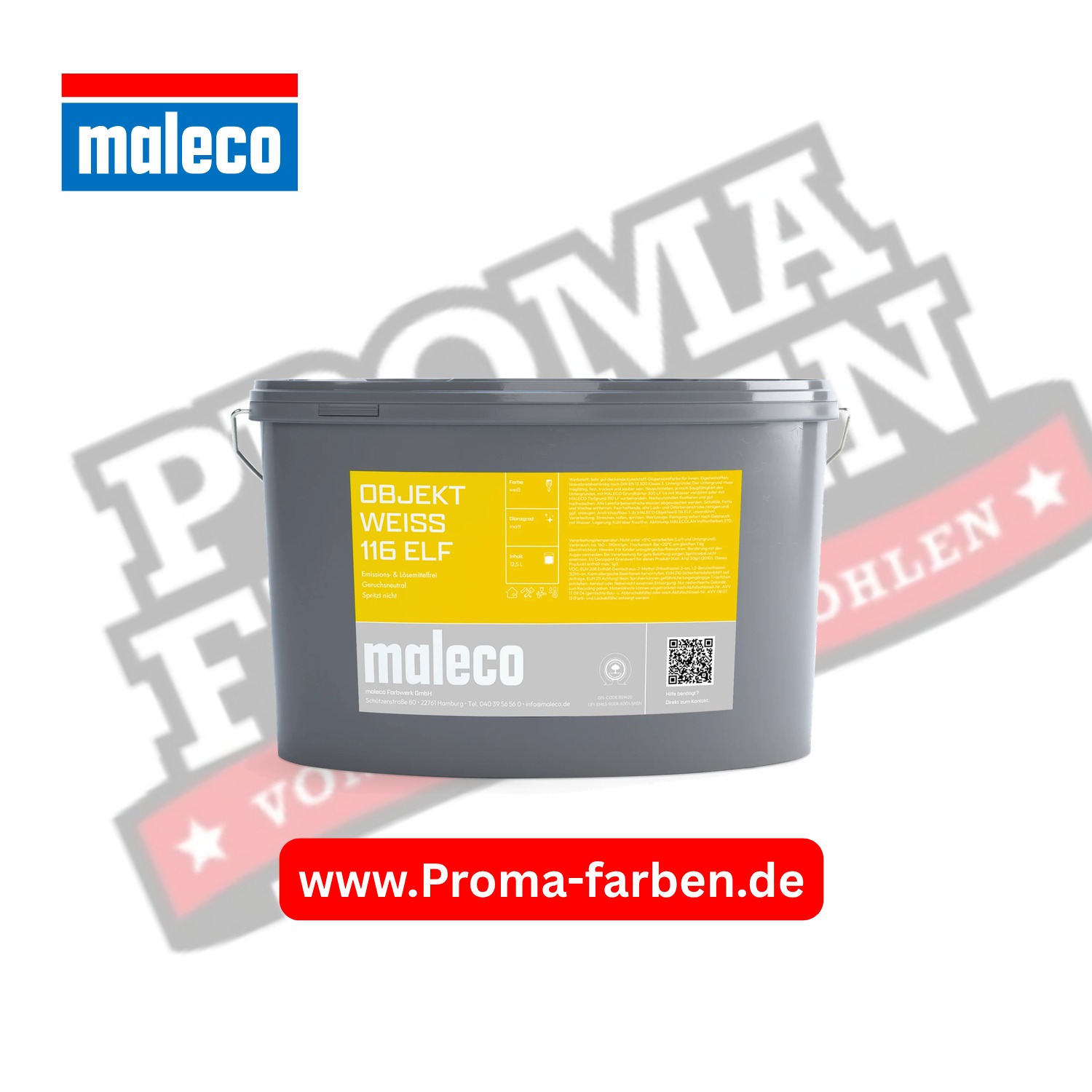 maleco Objektweiß 116 LF / 117 ELF kaufen bei ProMa Farben