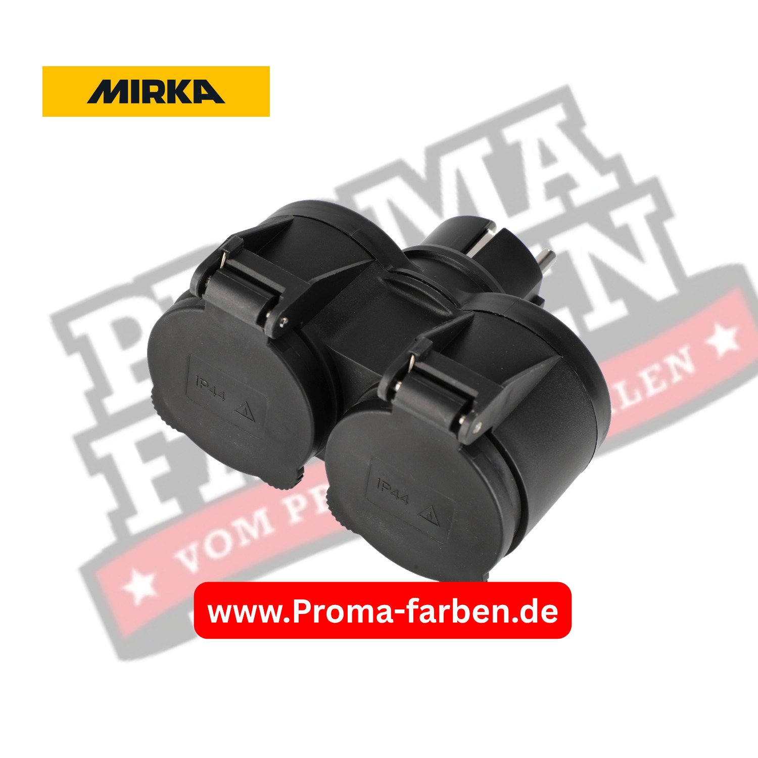 Mirka 2er elektr. Adapter 230V EU, Schwarz kaufen bei ProMa Farben