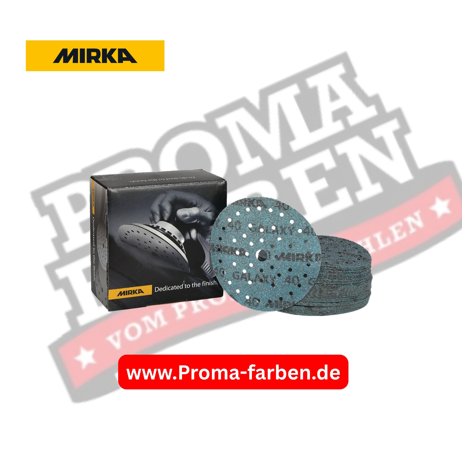 Mirka Galaxy Schleifscheiben Grip – gelocht, Multifit – 175mm & 225mm kaufen bei ProMa Farben