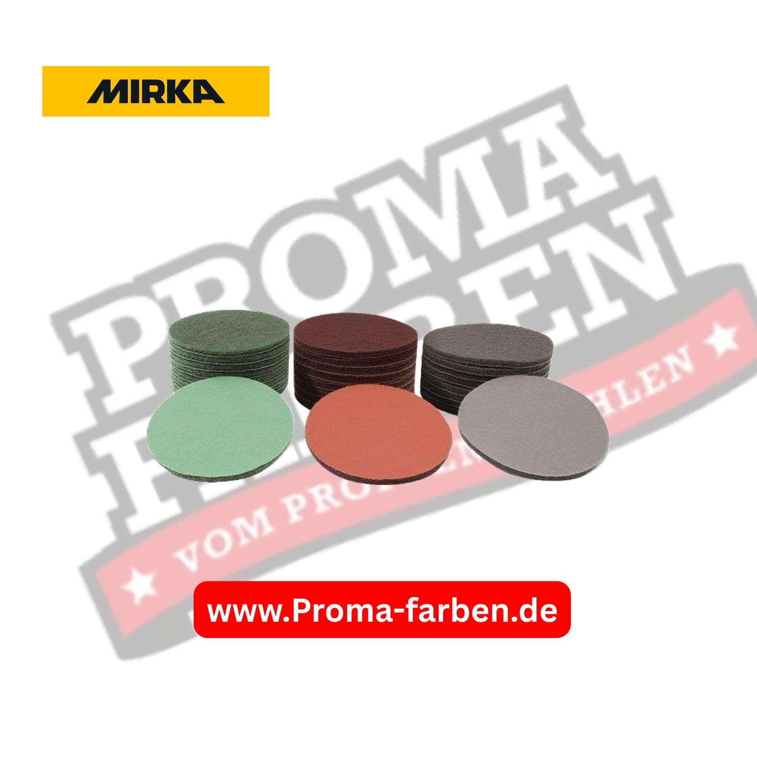 Mirka Mirlon Schleifvlies Scheiben GRIP kaufen bei ProMa Farben