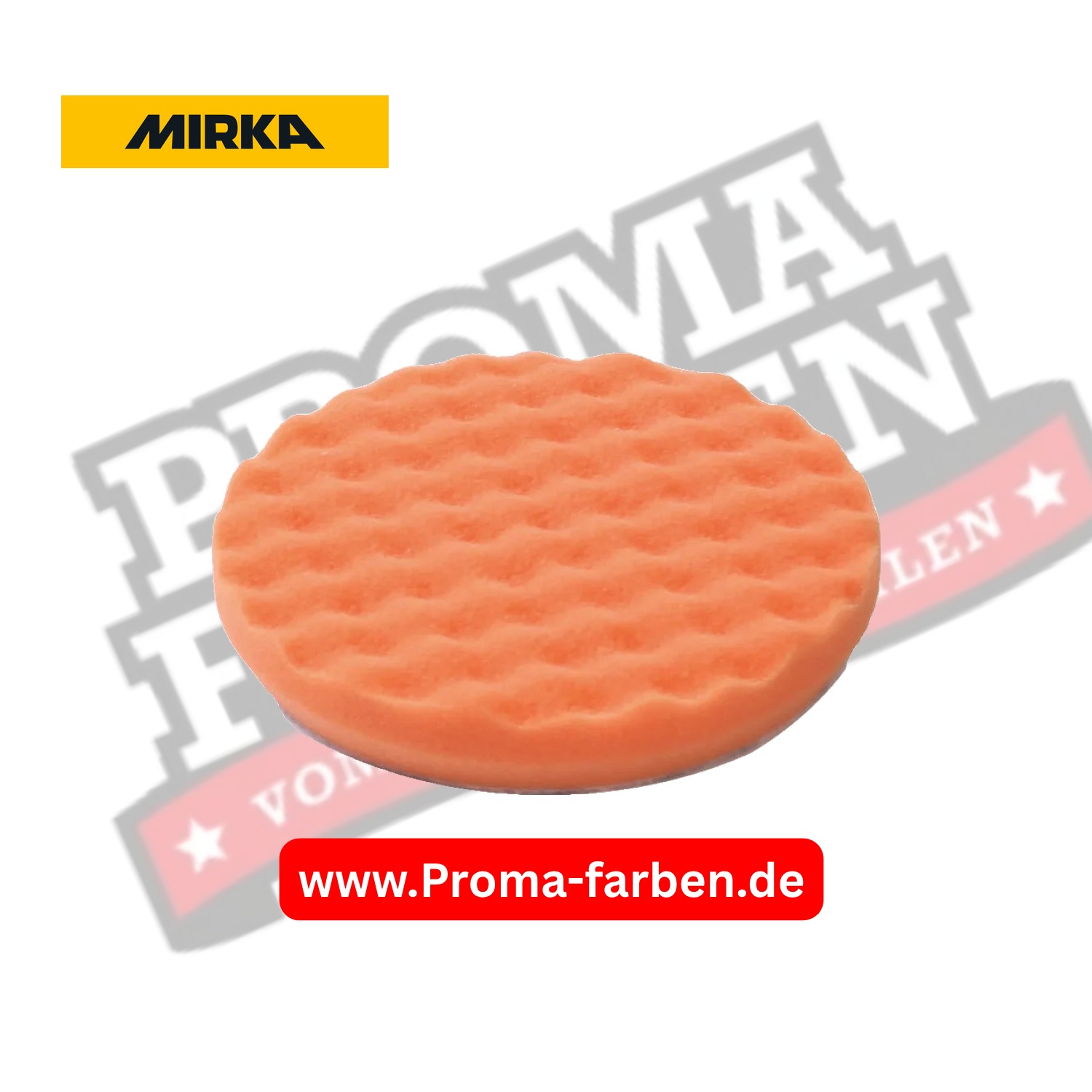 Mirka Schaumstoffpad PRO Grip – Polierpads orange, gewaffelt kaufen bei ProMa Farben