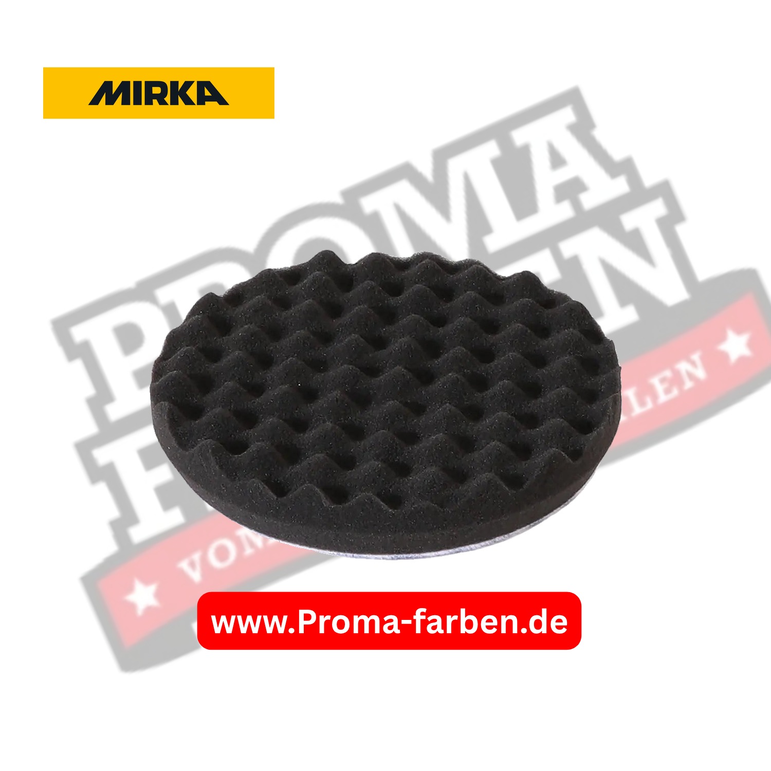 Mirka Schaumstoffpad PRO Grip – Polierpads schwarz, gewaffelt kaufen bei ProMa Farben