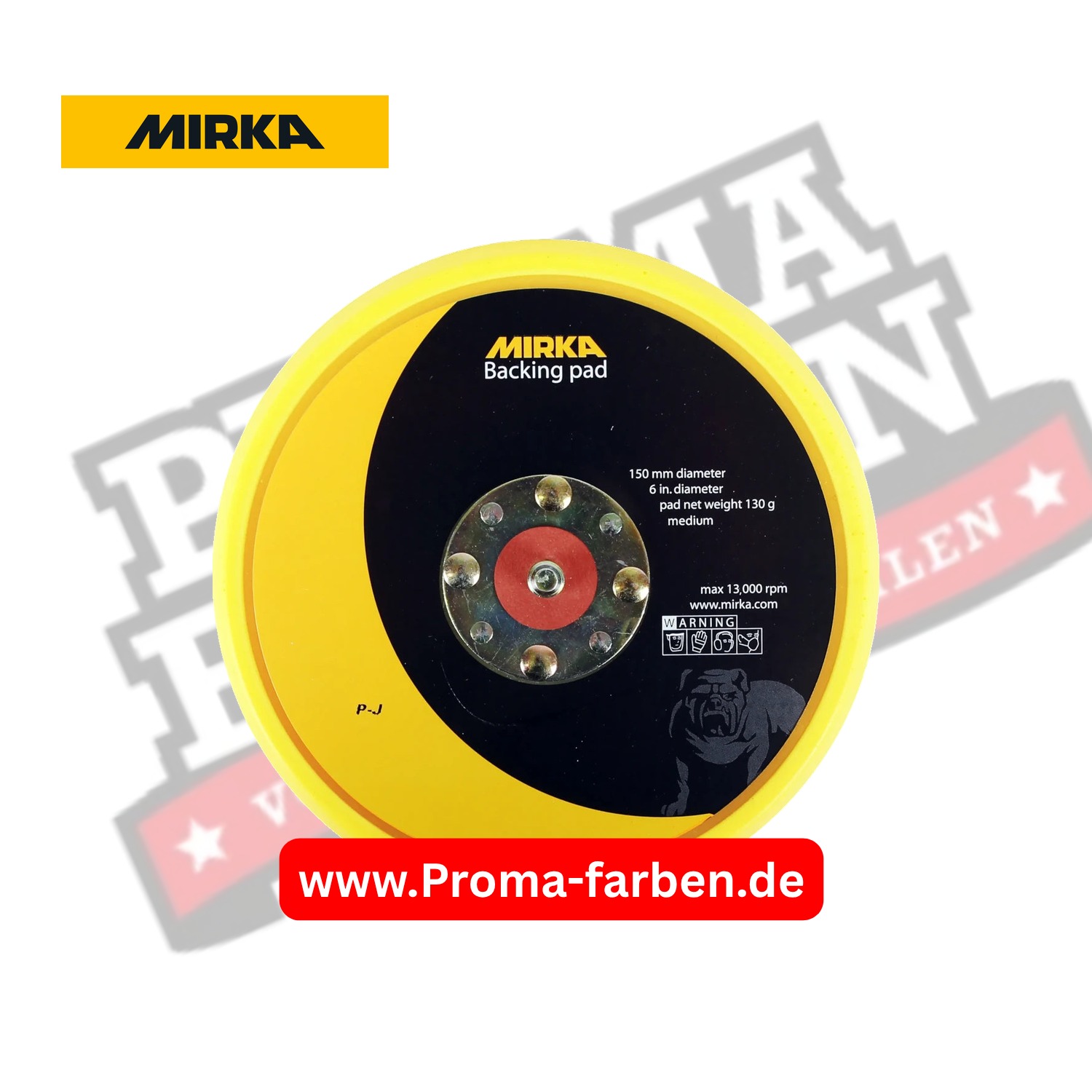 Mirka Schleifteller 150mm 5/16" Medium STICK – für selbstklebende Schleifscheiben kaufen bei ProMa Farben