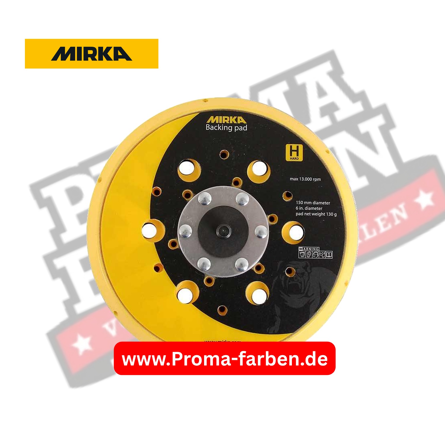 Mirka Schleifteller Abranet 150mm 5/16" Grip 48L Hart kaufen bei ProMa Farben