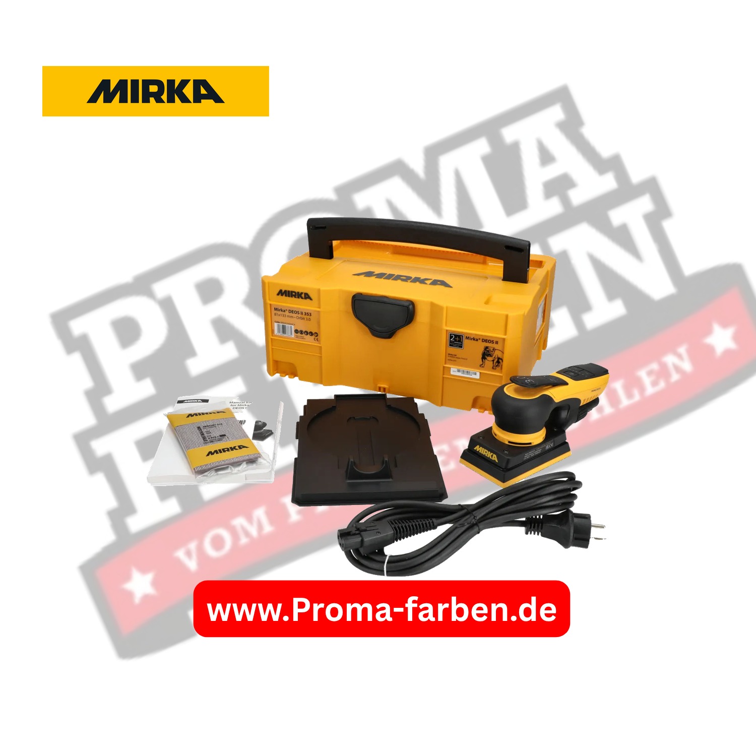 Mirka Schwingschleifer DEOS II 353CV 81x133mm CV 3,0 Hub Case kaufen bei ProMa Farben