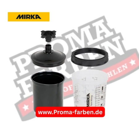 Mirka UV-Farbbechersystem mit 125 µm Farbsieb kaufen bei ProMa Farben