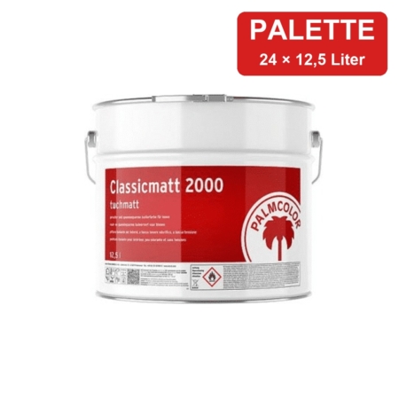 Palmcolor Classicmatt 2000 Isolierfarbe weiß (einzA) – Palette 24 × 12,5 Liter kaufen bei ProMa Farben