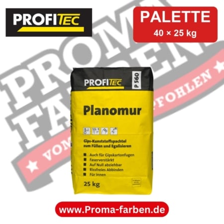ProfiTec P 560 Planomur Gipsspachtel – Palette 40 × 25 kg kaufen bei ProMa Farben