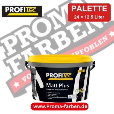 ProfiTec P 144 Matt Plus Wandfarbe weiß – Palette 24 × 12,5 Liter kaufen bei ProMa Farben