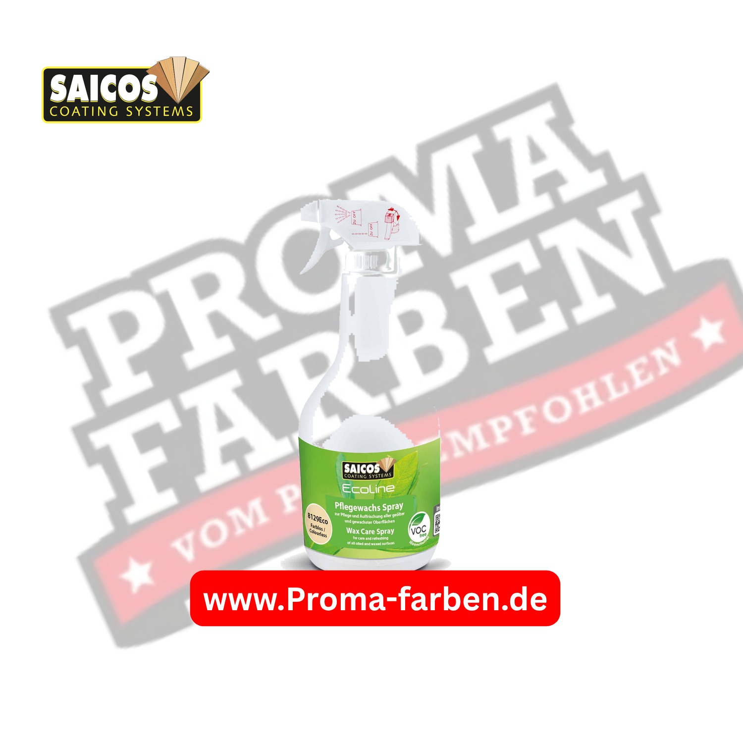 Saicos Ecoline Pflegewachs-Spray farblos (8129) kaufen bei ProMa Farben